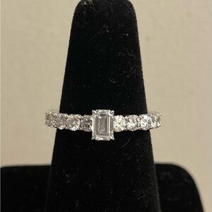 2 carat CVD lab diamond eternity ring 14k WG